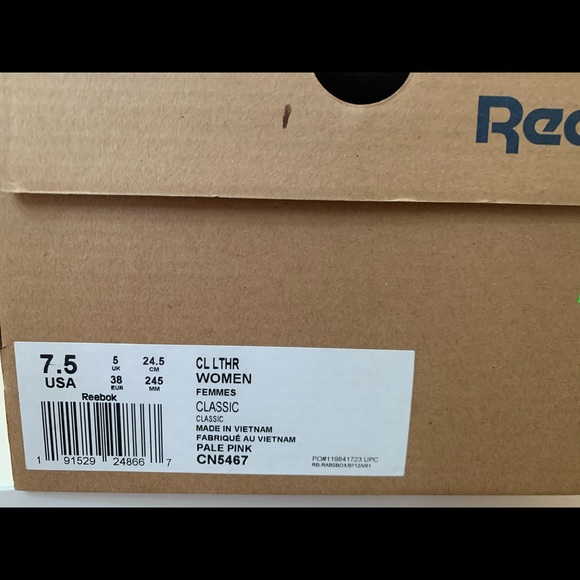 Pale Pink Reebok Classics - Picture 5 of 5